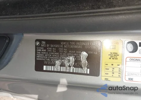 2008 BMW 328I z USA, uszkodzony, nr VIN WBAWL13568PX19865